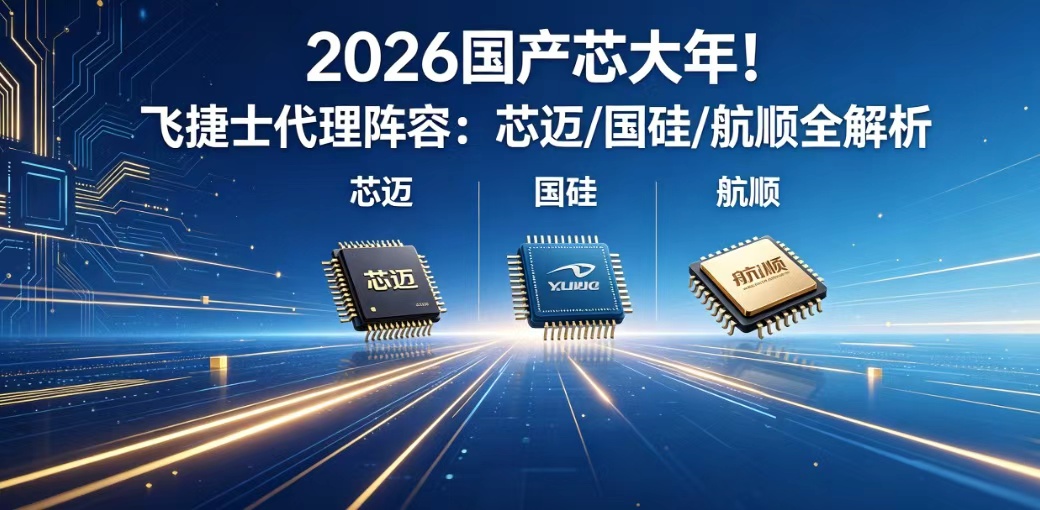 2026 国产芯大年！飞捷士代理阵容：芯迈 / 国硅 / 航顺 全解析