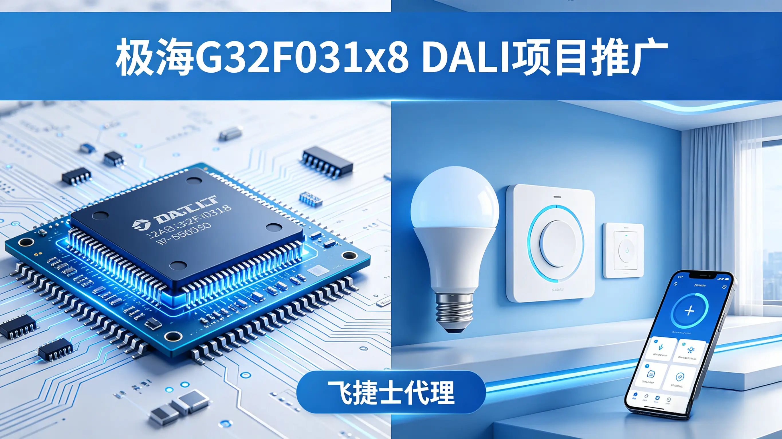 Preferred Domestic DALI Lighting Control | Geehy G32F031x8 MCU, Authorized Distributor by Flypowers, Empowering Full-Scenario Smart Lighting