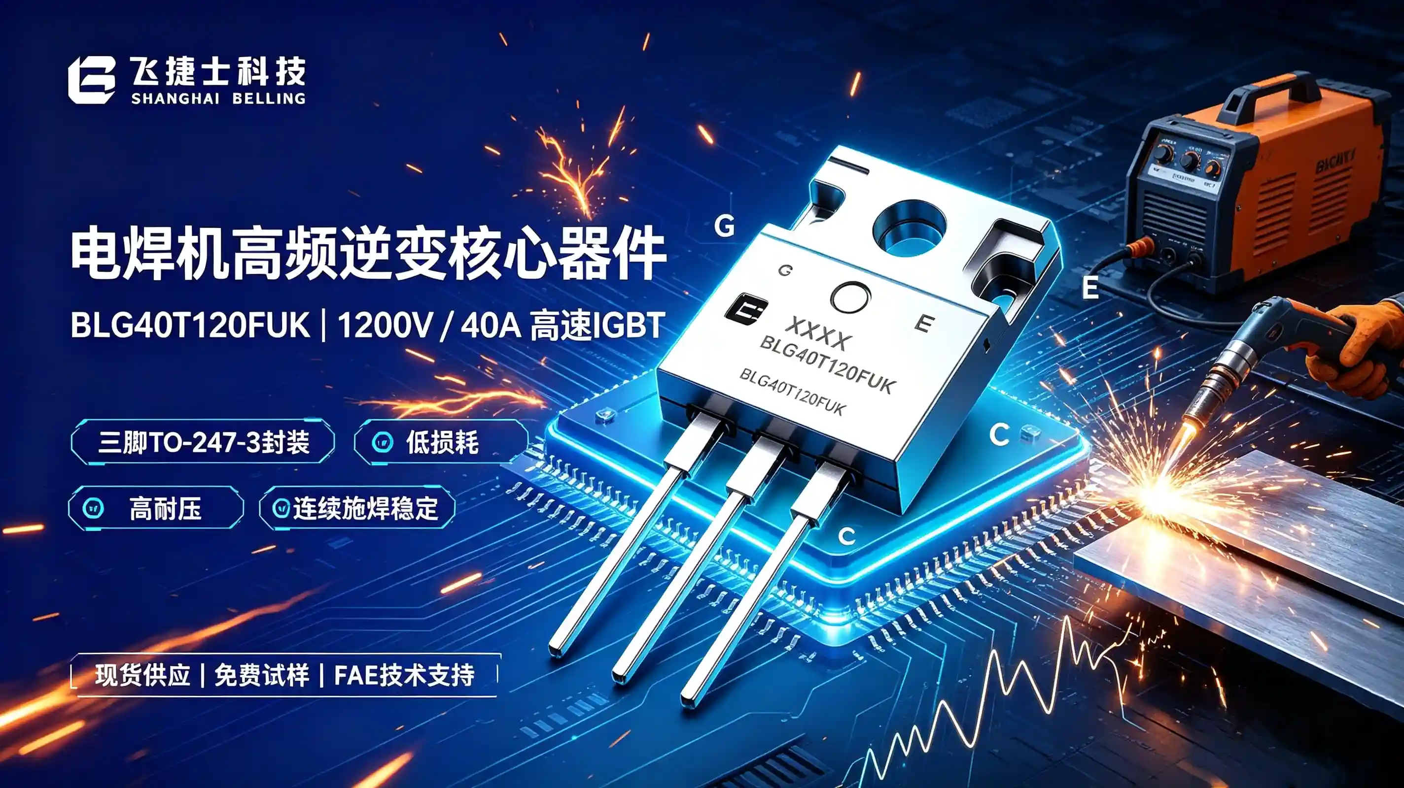 Preferred Domestic IGBT | Flypowers Promotes Belling BLG40T120FUK, Ideal Partner for High-Frequency Inverters of Welders & UPS